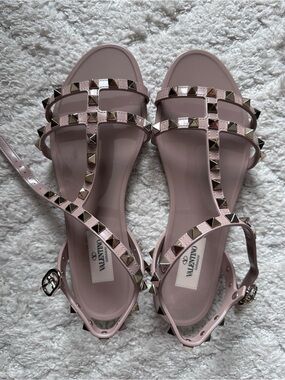 Valentino Rockstud Jelly Sandals